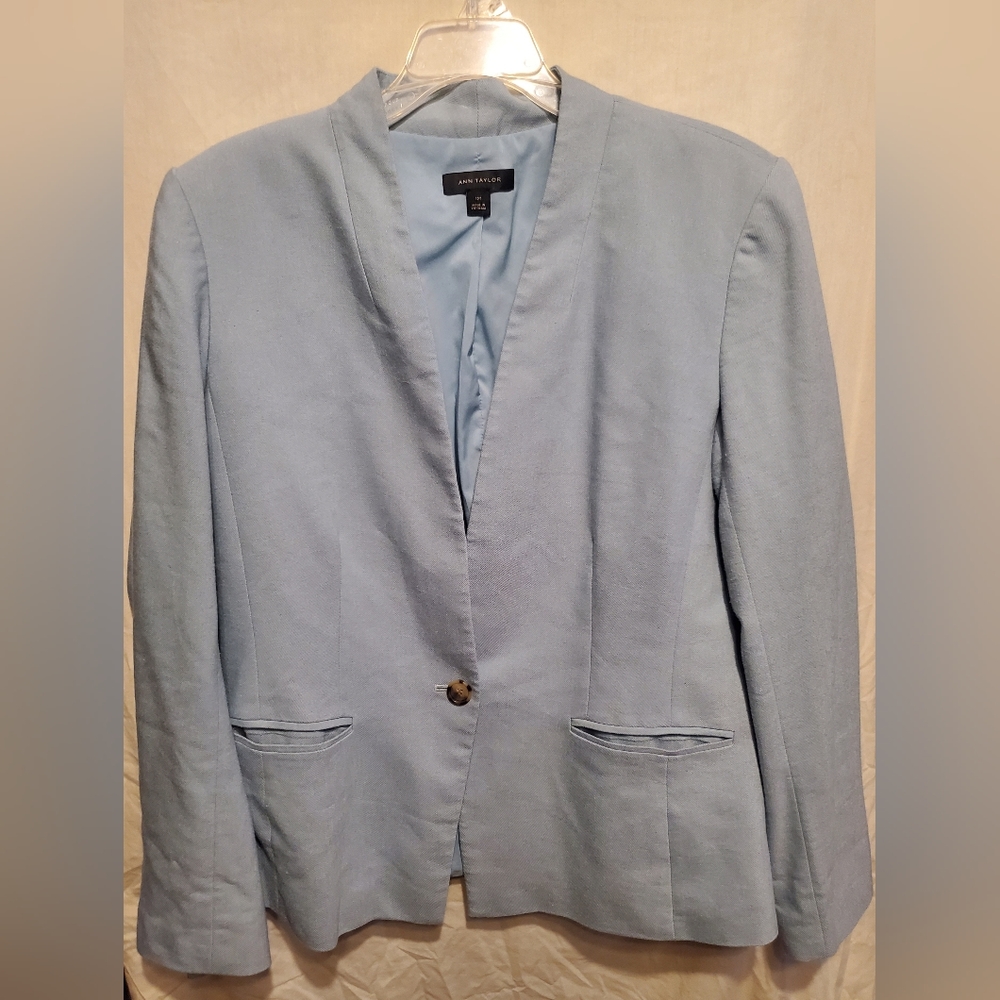 Ann Taylor Light Blue Blazer